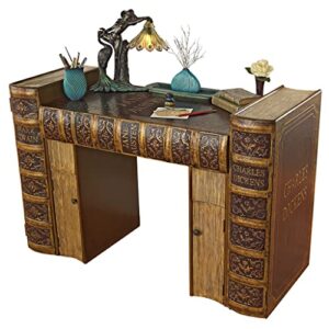 Design Toscano Literary Volumes Writing Desk, full color