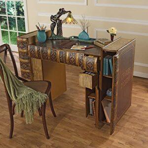 Design Toscano Literary Volumes Writing Desk, full color