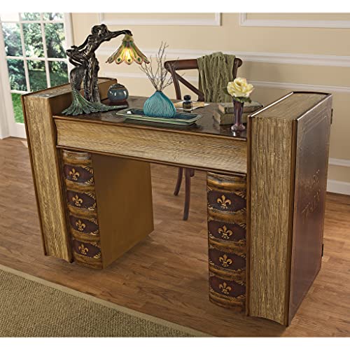 Design Toscano Literary Volumes Writing Desk, full color