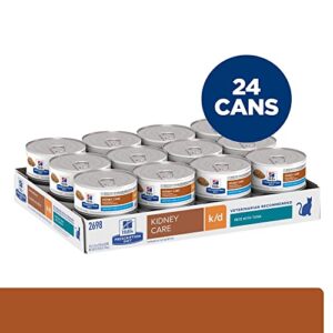 Hill's Prescription Diet k/d Kidney Care with Tuna Wet Cat Food, Veterinary Diet, 5.5 oz. Cans, 24-Pack