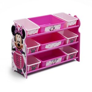 Delta Children 9 Bin Plastic Organizer, Disney Minnie Mouse