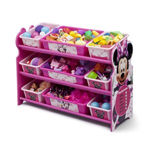 Delta Children 9 Bin Plastic Organizer, Disney Minnie Mouse