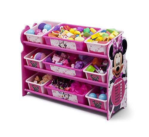 Delta Children 9 Bin Plastic Organizer, Disney Minnie Mouse