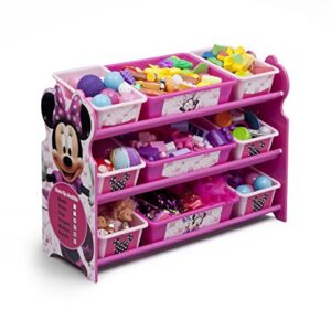 Delta Children 9 Bin Plastic Organizer, Disney Minnie Mouse