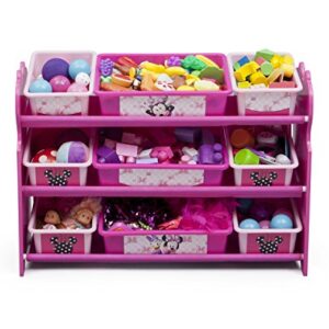 Delta Children 9 Bin Plastic Organizer, Disney Minnie Mouse