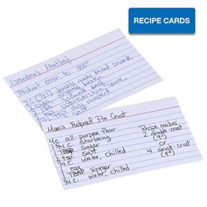 Mead Index Cards, Ruled, 3 x 5 Inch, White, 100 Per Pack, 4 PACK