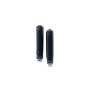 muji aluminum body fountain pen cartridge refills,2 black ink refills