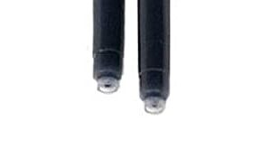 Muji Aluminum Body Fountain Pen Cartridge Refills,2 Black Ink Refills