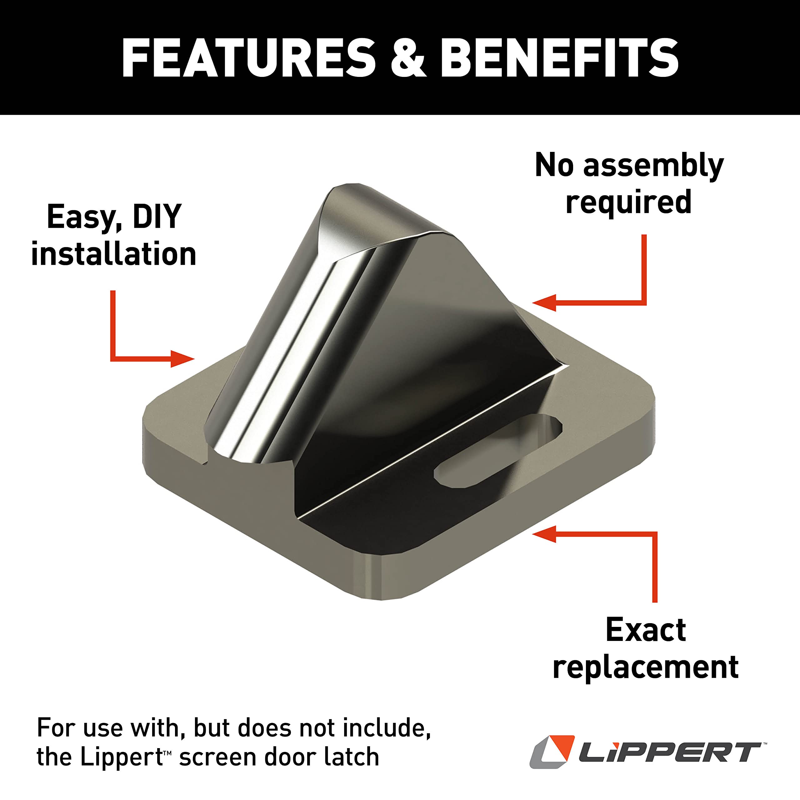 Lippert 198252 RV Outside Screen Door Striker