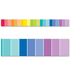 creative teaching press rainbow paint chip borders (0188), multi