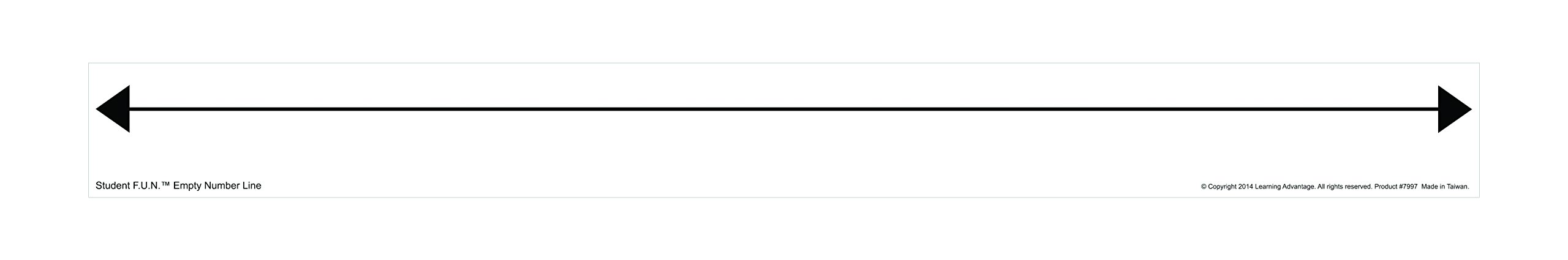 LEARNING ADVANTAGE - 7997 Learning Advantage F.U.N. Number Line Student Set, Set of 10, 1.75 x 17.5 Inches