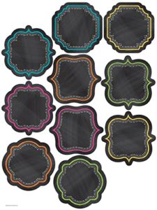 teacher created resources chalkboard brights accents (5622)