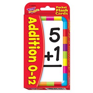 Trend Enterprises: Math Power Pack, 4 Flash Card Set Includes Math Splash War, Addition 0-12, Subtraction 0-12, Telling Time Flash Cards, Self-Checking Design, for Ages 3 and Up