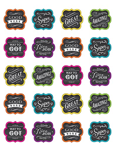 Teacher Created Resources (5618) Chalkboard Brights Stickers