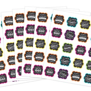 Teacher Created Resources (5618) Chalkboard Brights Stickers