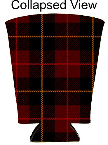 Flannel Plaid Pattern Pint Glass Coolie