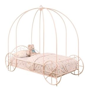 Coaster Twin Canopy Bed Powder Pink 400155T