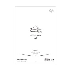tomoe river fp loose sheet, 8.27 x 11.7 inches (a4-size), white, 100 sheets/pack (tmr-a4p-w)