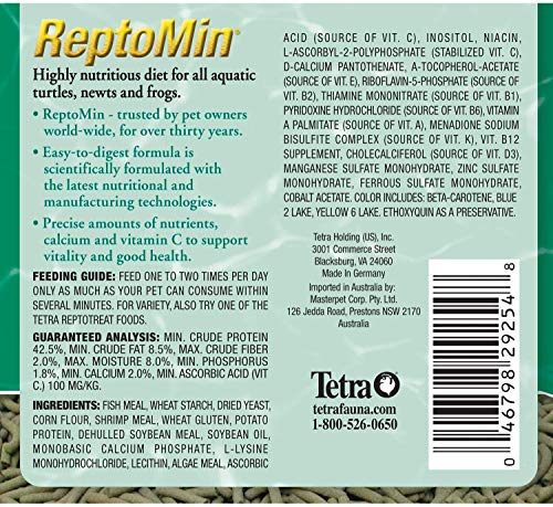 (3 Pack) Tetra ReptoMin Floating Food Sticks, 3.7-Ounces each