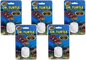 zoo med dr.turtle slow-release calcium block (pack of 5)