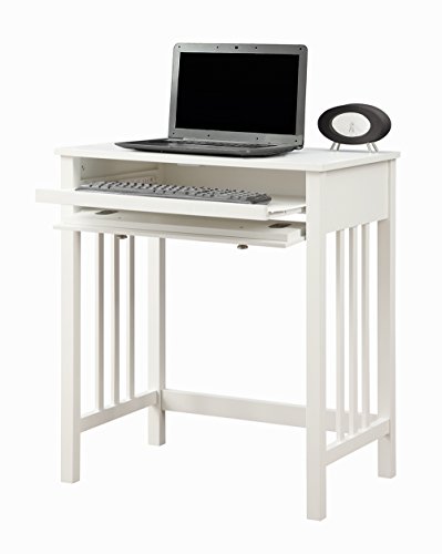 Convenience Concepts Designs2Go Mission Desk with Keyboard Drawer, White