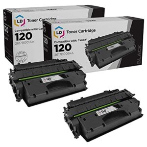 ld products compatible toner cartridge replacement for canon 120 2617b001aa (black, 2-pack) compatible with imageclass: d1120, d1150, d1170, d1180, d1320, d1350 & d1370