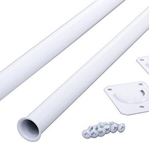 Closet Pro CD-0024-30/48WT Heavy Duty Adjustable Rod, 30 by 48-Inch, White