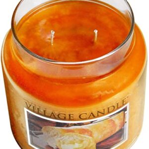 Village Candle Warm Buttered Bread Medium Apothecary Jar, Scented Candle