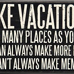 Primitives by Kathy - 27340 Classic Box Sign, 10 x 6-Inches, Take Vacations