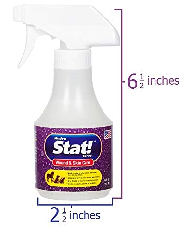 Stat! Spray Pet Wound & Skin Care | First-Aid Treatment for Dogs, Cats, Horses | Natural Plant Based Ingredients | Speeds Healing of Cuts, Burns, Hot Spots, Skin Allergies | Soothing Anti-Itch Formula