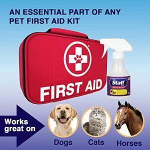 Stat! Spray Pet Wound & Skin Care | First-Aid Treatment for Dogs, Cats, Horses | Natural Plant Based Ingredients | Speeds Healing of Cuts, Burns, Hot Spots, Skin Allergies | Soothing Anti-Itch Formula