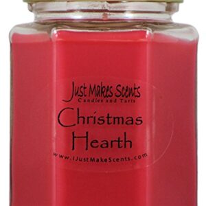 Christmas Hearth Scented Blended Soy Candle | Spice, Wood & Fireplace Aroma | Hand Poured in USA by Just Makes Scents