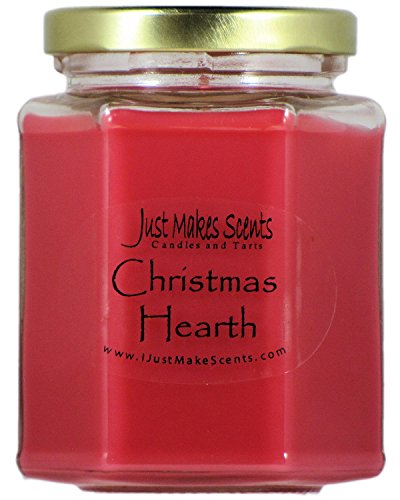 Christmas Hearth Scented Blended Soy Candle | Spice, Wood & Fireplace Aroma | Hand Poured in USA by Just Makes Scents