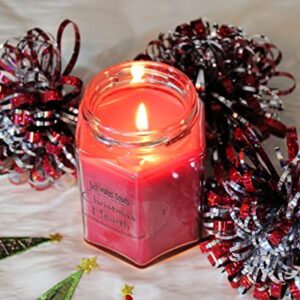 Christmas Hearth Scented Blended Soy Candle | Spice, Wood & Fireplace Aroma | Hand Poured in USA by Just Makes Scents