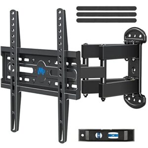 mounting dream tv mount bracket full motion tv wall mounts for 26-55 inch led lcd plasma flat screen tv, wall mount with swivel articulating dual arms tv bracket up to vesa 400x400mm 99 lbs md2379