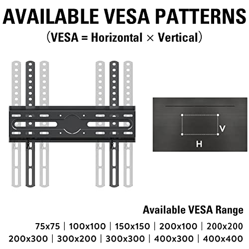 Mounting Dream TV Mount Bracket Full Motion TV Wall Mounts for 26-55 Inch LED LCD Plasma Flat Screen TV, Wall Mount with Swivel Articulating Dual Arms TV Bracket up to VESA 400x400mm 99 LBS MD2379