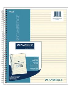 cambridge ivory wirebound notebook, 70 sheets (06196) pack of 2