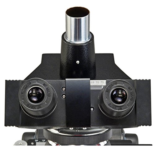 OMAX - Digital 40X-2500X Advanced Oil NA1.25 Darkfield Trinocular Compound LED Microscope + 5.0MP Camera with Measurement, Stitching, Extended Depth Software - M837ZL-A191BD-C50U
