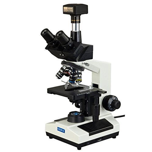 OMAX 40X-2500X Full Size Lab Digital Trinocular Compound LED Microscope with 14MP USB Camera and 3D Mechanical Stage - M837ZL-C140U