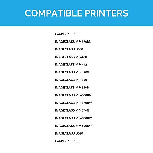 LD © Compatible Replacement for Canon 128 (3500B001AA) Black Laser Toner Cartridge for Canon FaxPhone and ImageClass Printers