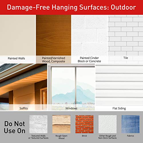 Command Small Refill Adhesive Strips, Damage Free Hanging Wall Adhesive Strips for Small Outdoor Wall Hooks, No Tools Removable Adhesive Strips for Living Spaces, 16 Command Strips