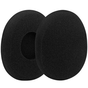 Geekria QuickFit Foam Replacement Ear Pads for Logitech H800 Headphones Ear Cushions, Headset Earpads, Ear Cups Cover Repair Parts (Black)