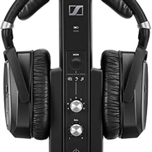Sennheiser RS 195 RF Wireless Headphone Systems for TV Listening with Selectable Hearing Boost Preset