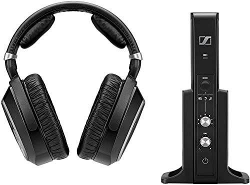 Sennheiser RS 195 RF Wireless Headphone Systems for TV Listening with Selectable Hearing Boost Preset