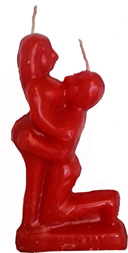 Red 5.75" Inch Domination Candle Kit with Man & Woman. Spells and Rituals - Kit Vela Dominación con Hombre y Mujer para Rituales y Hechizos.