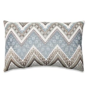 pillow perfect indoor cottage mineral lumbar, rectangular throw pillow, blue