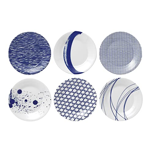 Royal Doulton Pacific Mixed Patterns Tapas Plates Set of 6