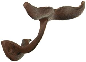 dei whale wall hook, 5" h, multicolored