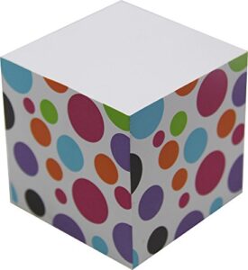 4a sticky memo cube,2 1/2 inches,bubble patterned printed on the four sides,self-stick notes cube,about 500 sheets/cube,1 cube/pack,4a smc 434