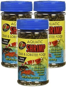 zoo med laboratories aquatic shrimp crab and lobster food (3 pack / 2.5-ounce)